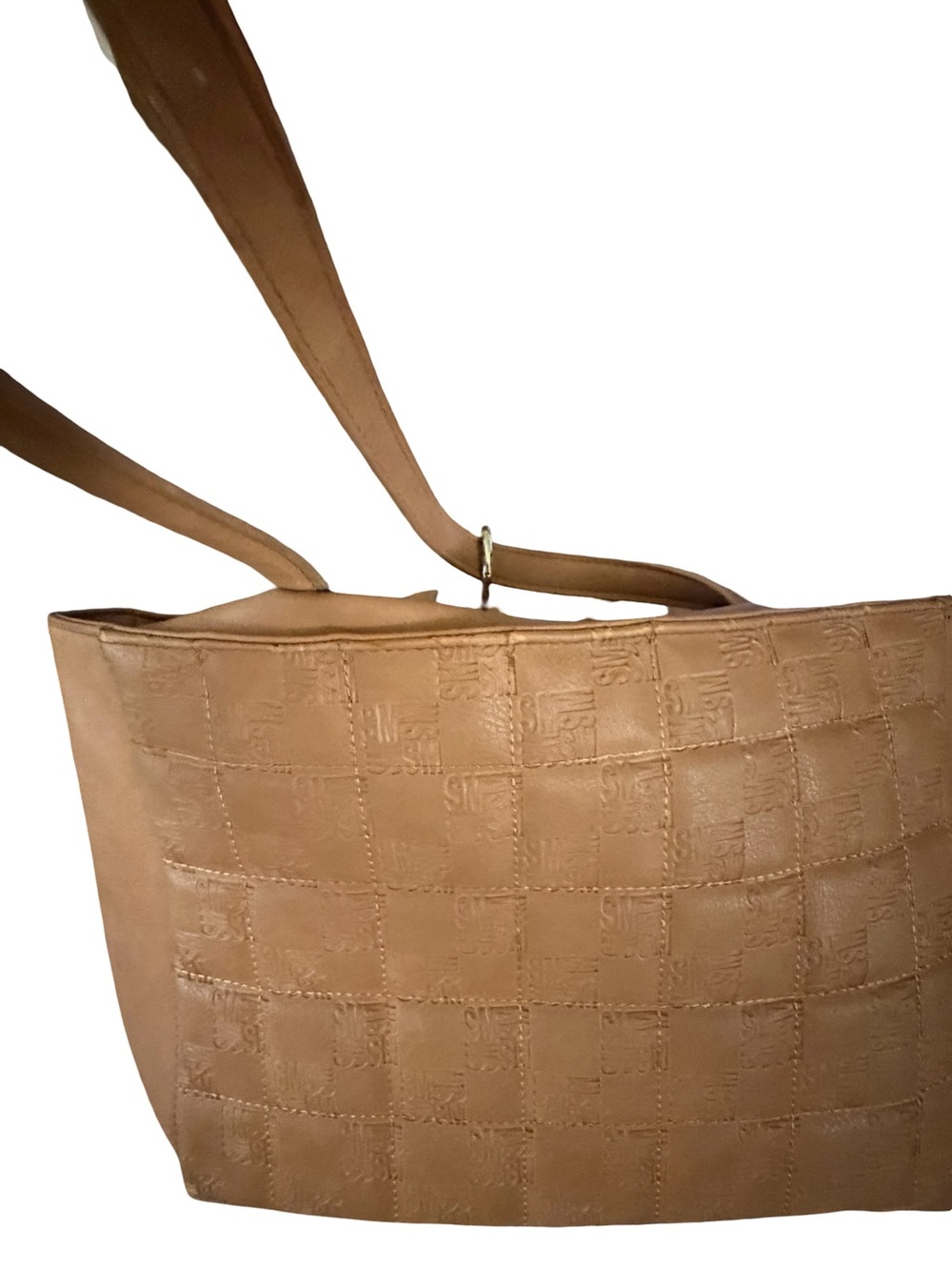 Steve Madden Tan Quilted Tote with Detachable Pouch - Picture 8 of 13